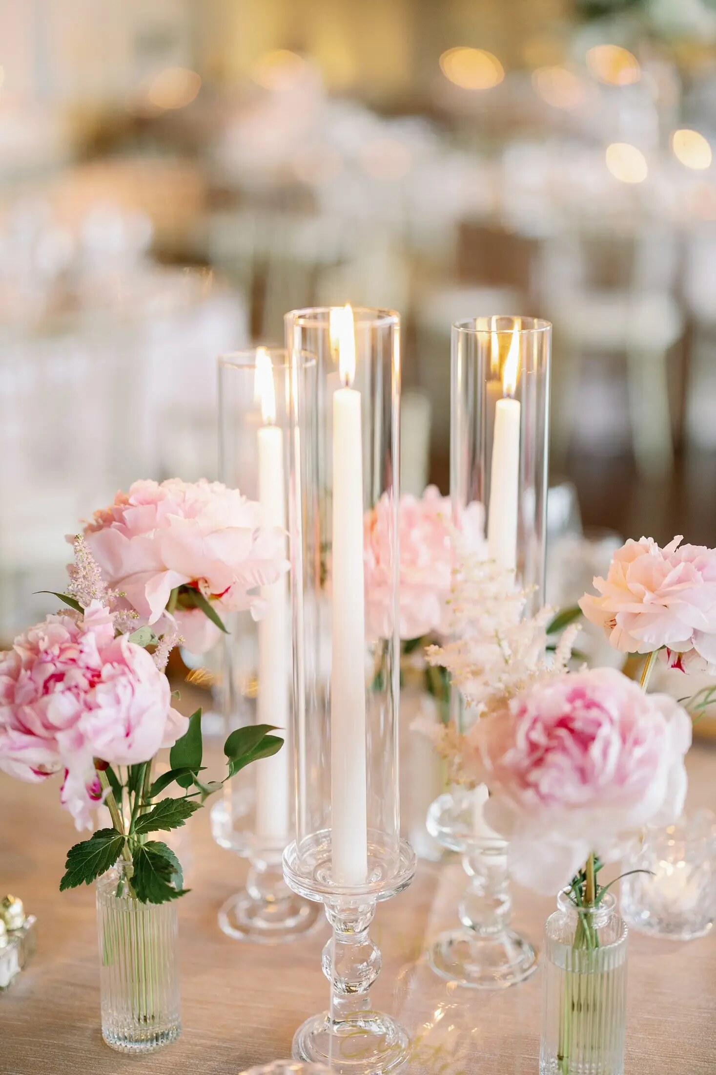 Wedding ceremony florals at Theatre on the Lake, Chicago