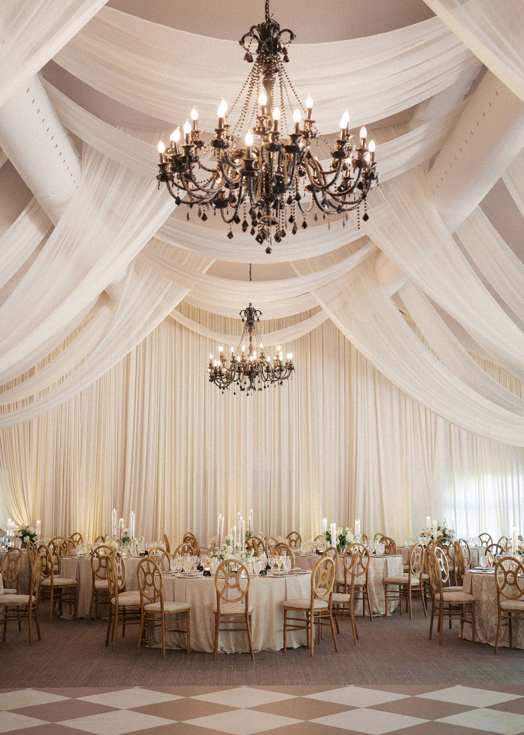 Wedding ceremony florals at a Hilton resort
